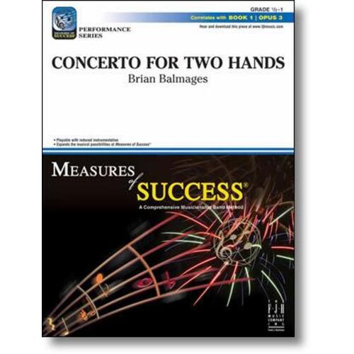 Concerto For Two Hands Concert Band0.5-1 Score/Parts Book