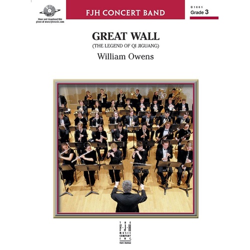 Great Wall CB3 SC/PTS by William Owens for Band - FJH Music Company