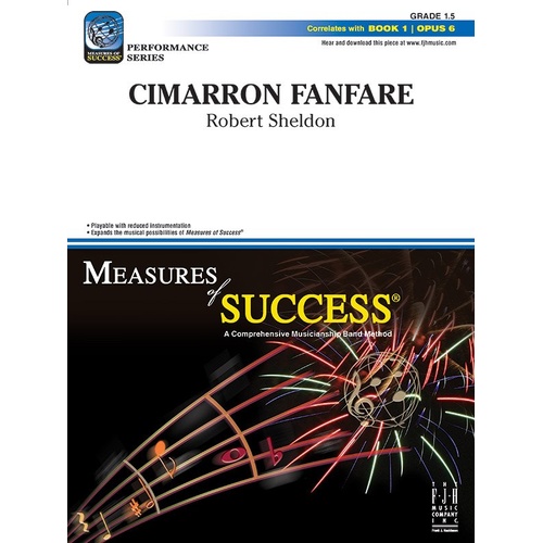 Cimarron Fanfare CB1.5 SC/PTS by Robert Sheldon - Band Score