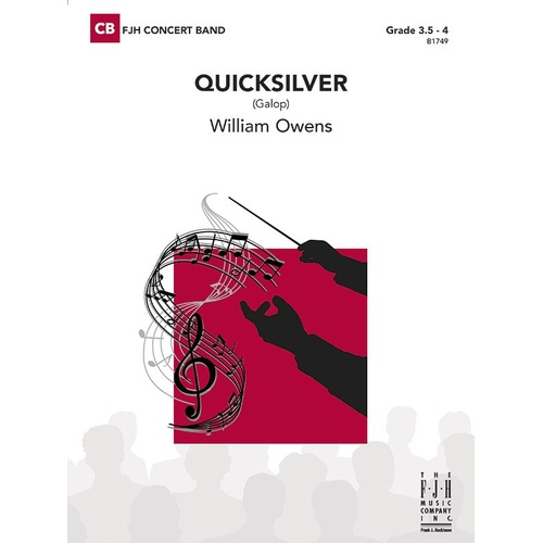 Quicksilver CB3.5-4 SC/PTS by William Owens for Band, FJH Music Company, 1 Page