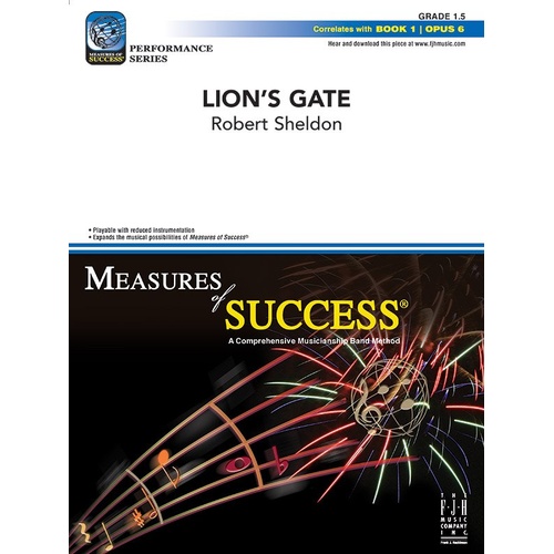 Lion's Gate CB1.5 SC/PTS by Robert Sheldon, FJH Music Company, 1 Page