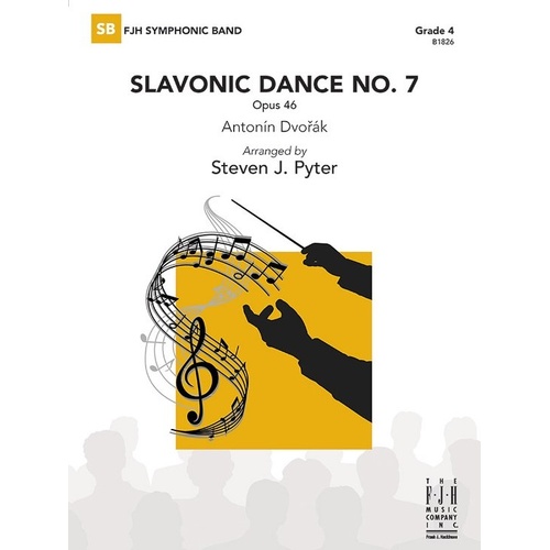 Slavonic Dance No. 7 Op. 46 Score and Parts by Dvorak, Arranged by Steven J. Pyter
