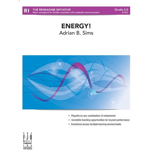 Energy! CB1.5 4 Part Adaptable Score and Parts by Adrian B. Sims
