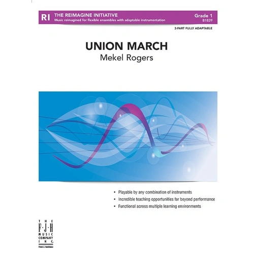Union March CB1 3-Part Adaptable Score and Parts by Mekel Rogers