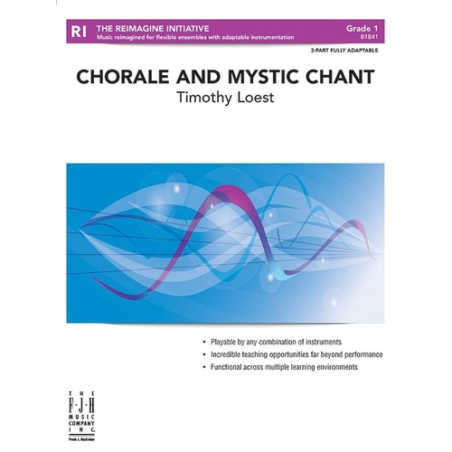 Chorale and Mystic Chant - 3 Part Adaptable for Band - Score and Parts