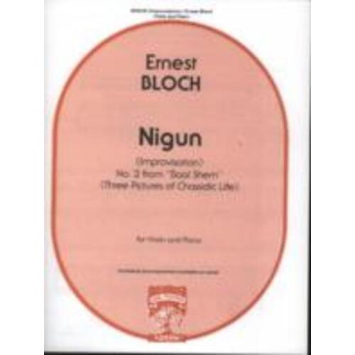 Bloch - Nigun No 2 From Baal Shem Violin/Piano (Softcover Book)