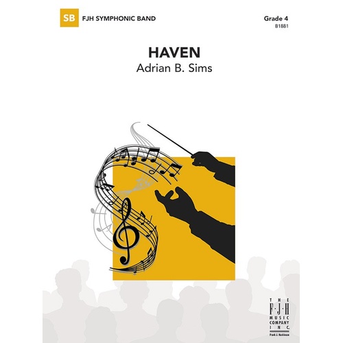 Haven CB4 SC/PTS by Adrian B. Sims, FJH Music Company, 1 Page, 4:15 Duration