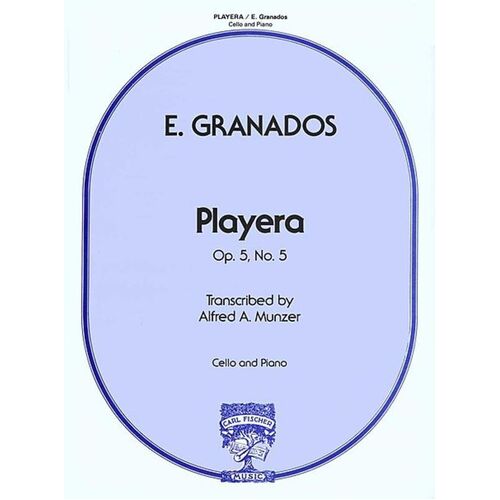 Granados - Playera Op 5 No 5 Cello/Piano (Softcover Book)