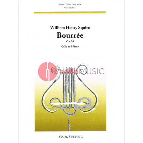 Bourree Op 24 for Cello and Piano Accompaniment by Squire - Fischer B2518