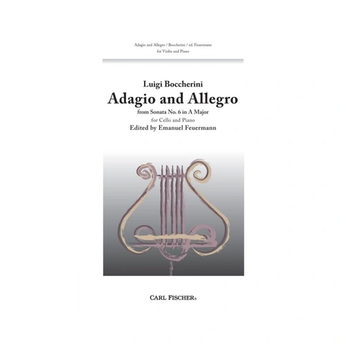 Adagio and Allegro for Cello by Carl Fischer, 16 Pages