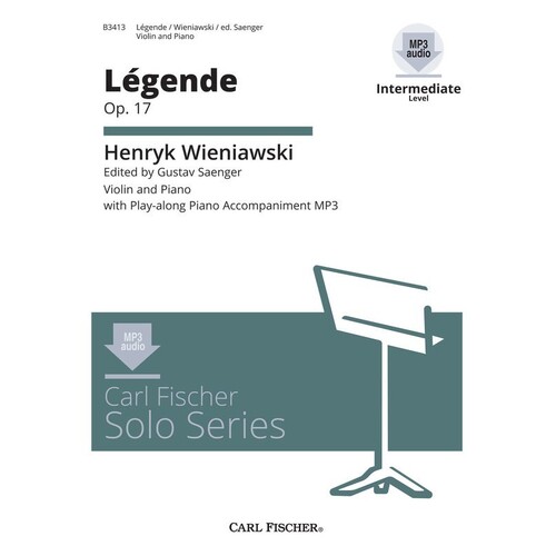 Wieniawski - Legende Op 17 Violin/Piano Book/Mp3 (Softcover Book/Online Audio) Book