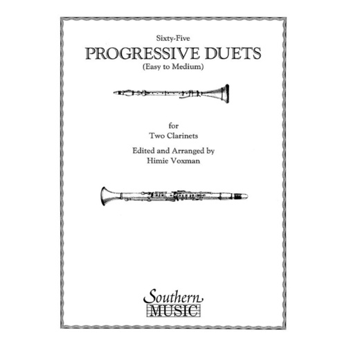 Progressive Duets For Two Clarinets 65 Book