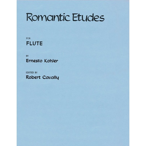 Kohler - Romantic Etudes For Flute Op 66 Book