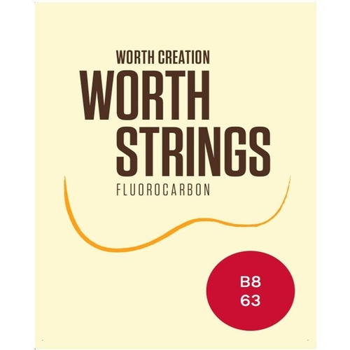 Worth Brown 8 String Tenor Ukulele Ukulele Strings - 2 Restrings Per Packet ( B8 )