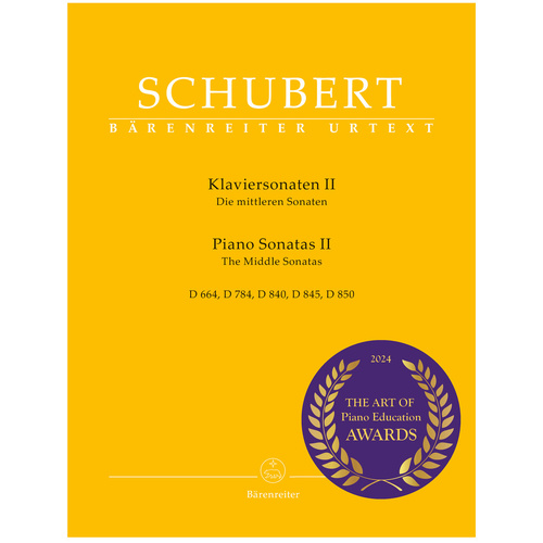 Piano Sonatas II: The Middle Sonatas, Bärenreiter Urtext Edition, Edited by Walburga Litschauer, Performance Score, 150 Pages