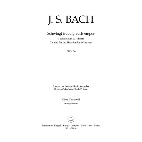 Schwingt Freudig Euch Empor BWV 36