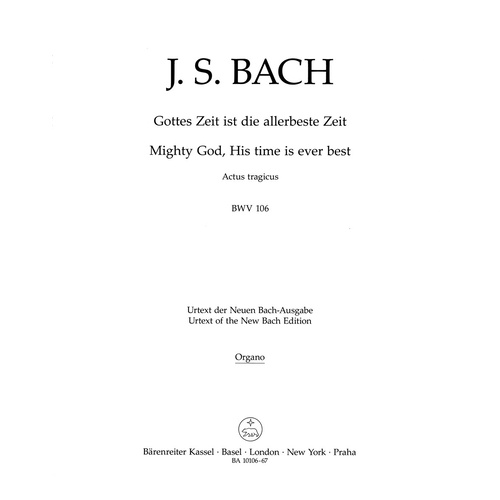 Cantata 106 Basso Continuo Guitar Sheet Music