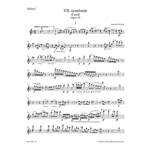 Symphony No 7 Op 70 Violin 2 Sheet Music for Full Orchestra