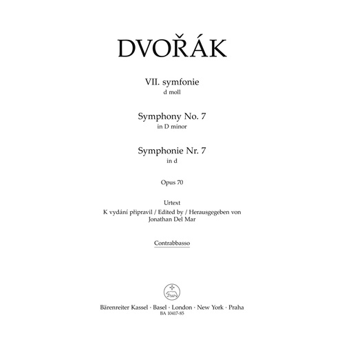 Symphony No 7 Op 70 Sheet Music for Double Bass