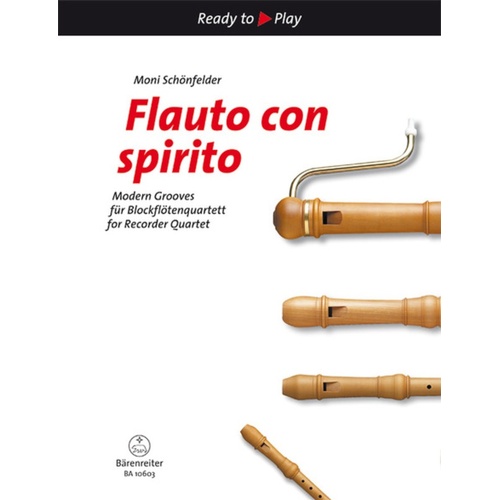 Flauto Con Spirito Recorder Quartet Book