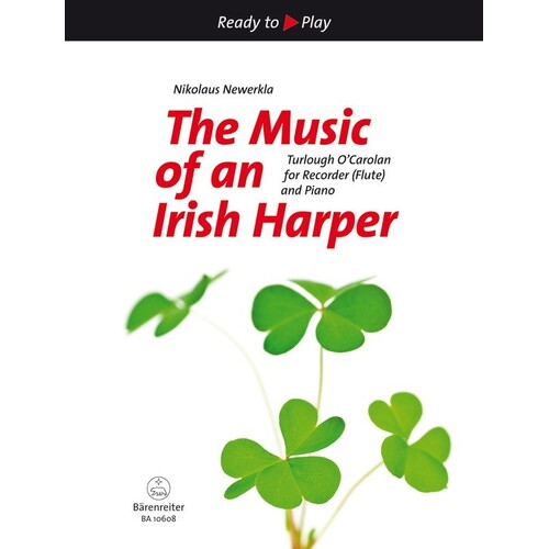 Music Of An Irish Harper Recorder And Piano (Softcover Book) Book