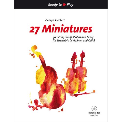 Speckert - 27 Miniatures For String Trio (Music Score/Parts) Book