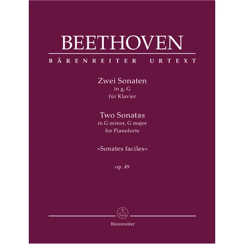 Beethoven Two Piano Sonatas, Op. 49 - Piano Sheet Music