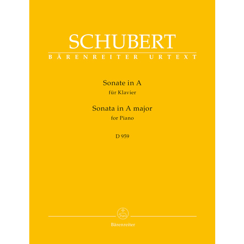 Sonata For Piano In A Major D 959
