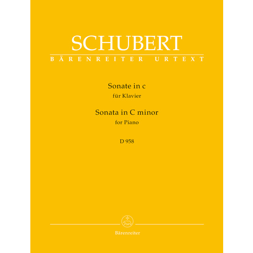 Sonata For Piano In C Minor D 958