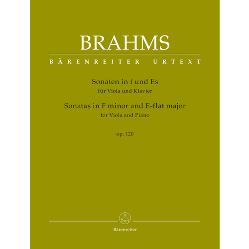 Sonatas In F Minor And E-Flat Major For Viola And Piano Op. 120