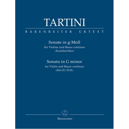 Tartini Sonata in G Minor "Devil's Trill" for Violin and Piano, Barenreiter Edition, 34 Pages