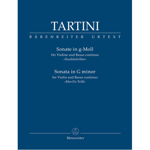 Sonata in G Minor "Devil's Trill" for Violin and Continuo - Scholarly Edition