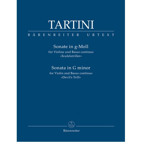 Devil's Trill Sonata in G Minor for Violin and Basso Continuo - Scholarly Edition by Giuseppe Tartini