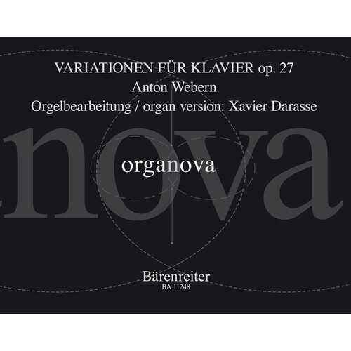 Webern - Variationen For Piano Op 27 Organ Version (Softcover Book) Book