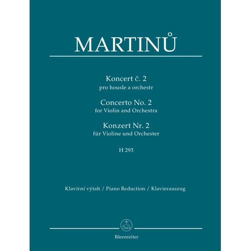 Martinu - Concerto No. 2 for Violin and Piano H 293
