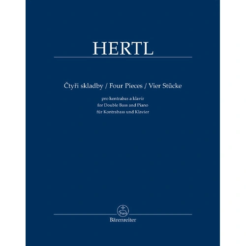 Hertl Four Pieces for Double Bass and Piano - Frantisek Barenreiter BA11556