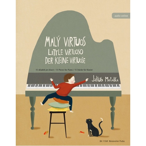 Metelka - Little Virtuoso 15 Pieces For Piano Book/Online Audio