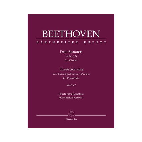 Beethoven Three Piano Sonatas WoO 47 Sheet Music for Piano Solo