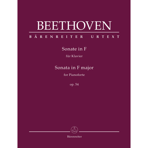 Sonata For Pianoforte In F Major Op. 54