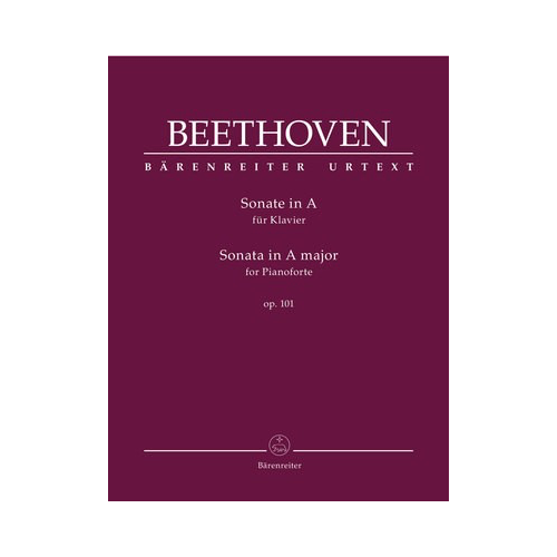 Beethoven Piano Sonata in A Major Op. 101 - Urtext Edition
