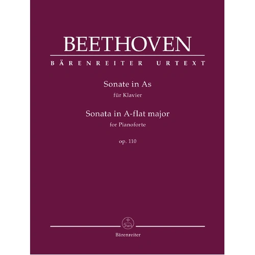 Beethoven Piano Sonata in Ab Major Op 110 - Barenreiter Edition BA11812