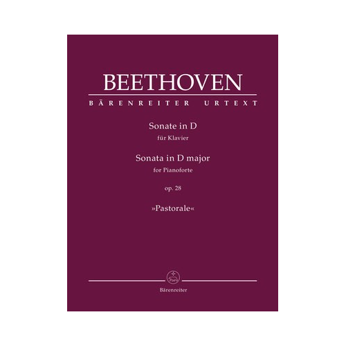 Piano Sonata in D Major Op. 28 - Pastorale Urtext Edition