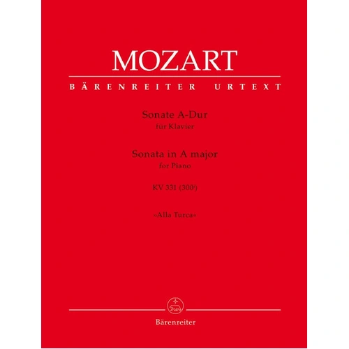 Mozart Piano Sonata in A Major K 331 - Barenreiter BA11816 Sheet Music