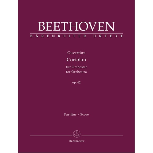 Beethoven - Coriolan Overture Full Score Score