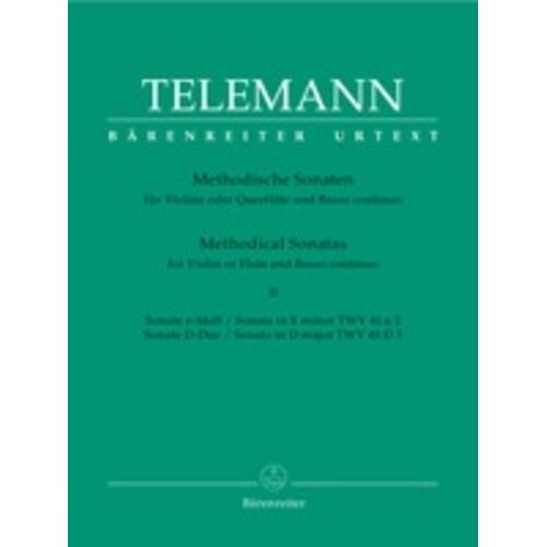 Methodical Sonatas 12 Book 2 Violin Or Flute Piano Book
