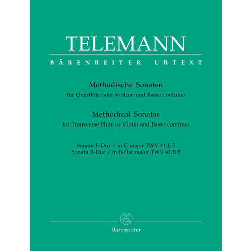 Methodical Sonatas For Violin (Flute) And Bc