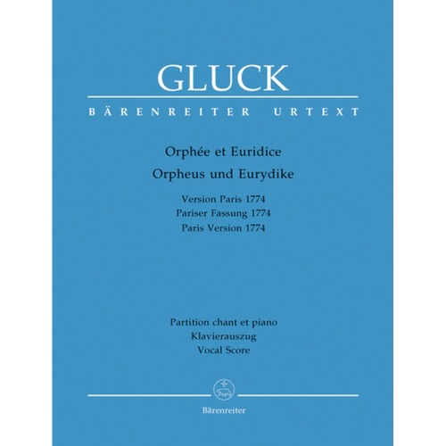 Orphee Et Euridice Fr / Ger Paris Versio 1774