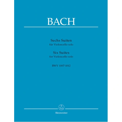 Bach - 6 Suites BWV 1007-1012 for Cello Solo by August Wenzinger