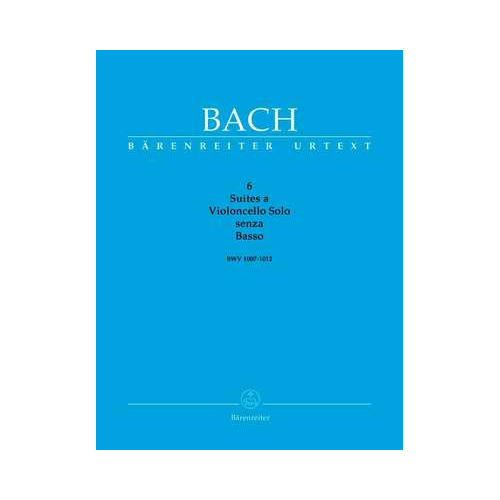 Six Suites for Cello BWV 1007-1012 by Johann Sebastian Bach, Edition by August Wenzinger