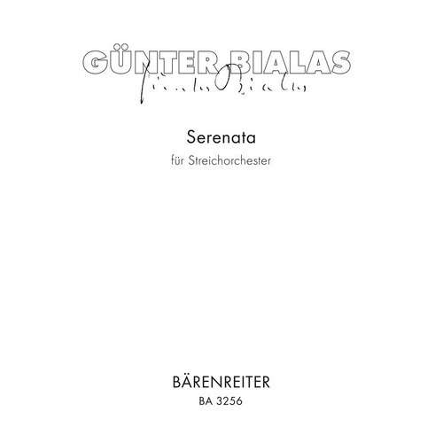 Bialas - Serenata String Orch Score (Softcover Book) Book
